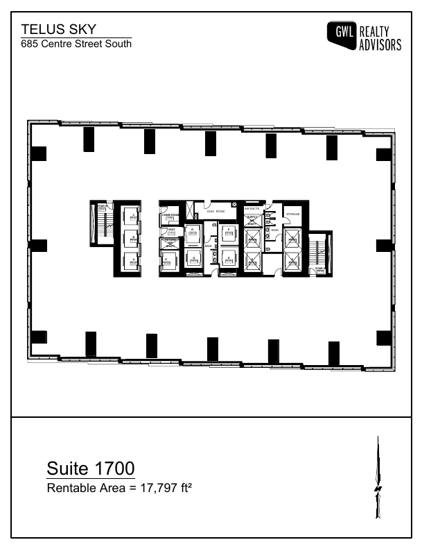 1700 - 685 Centre Street South, Calgary, AB floorplan