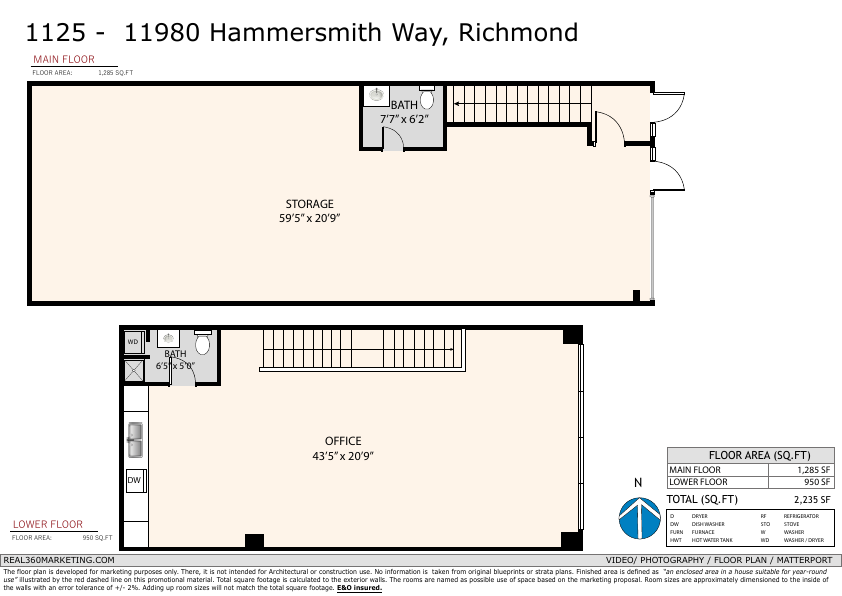 1125 - 11980 Hammersmith Way, Richmond, BC floorplan