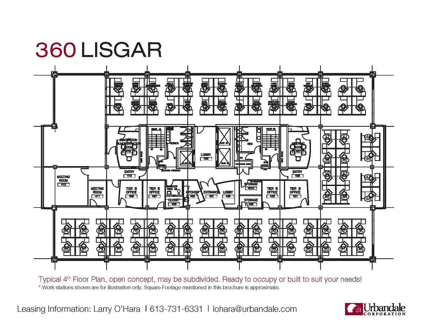4th Floor - 360 Lisgar Street, Ottawa, ON floorplan
