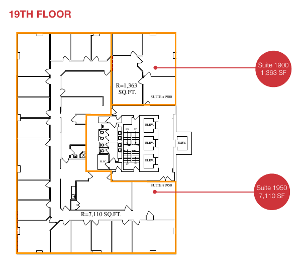 1900 - 633 6 Avenue Southwest, Calgary, AB floorplan