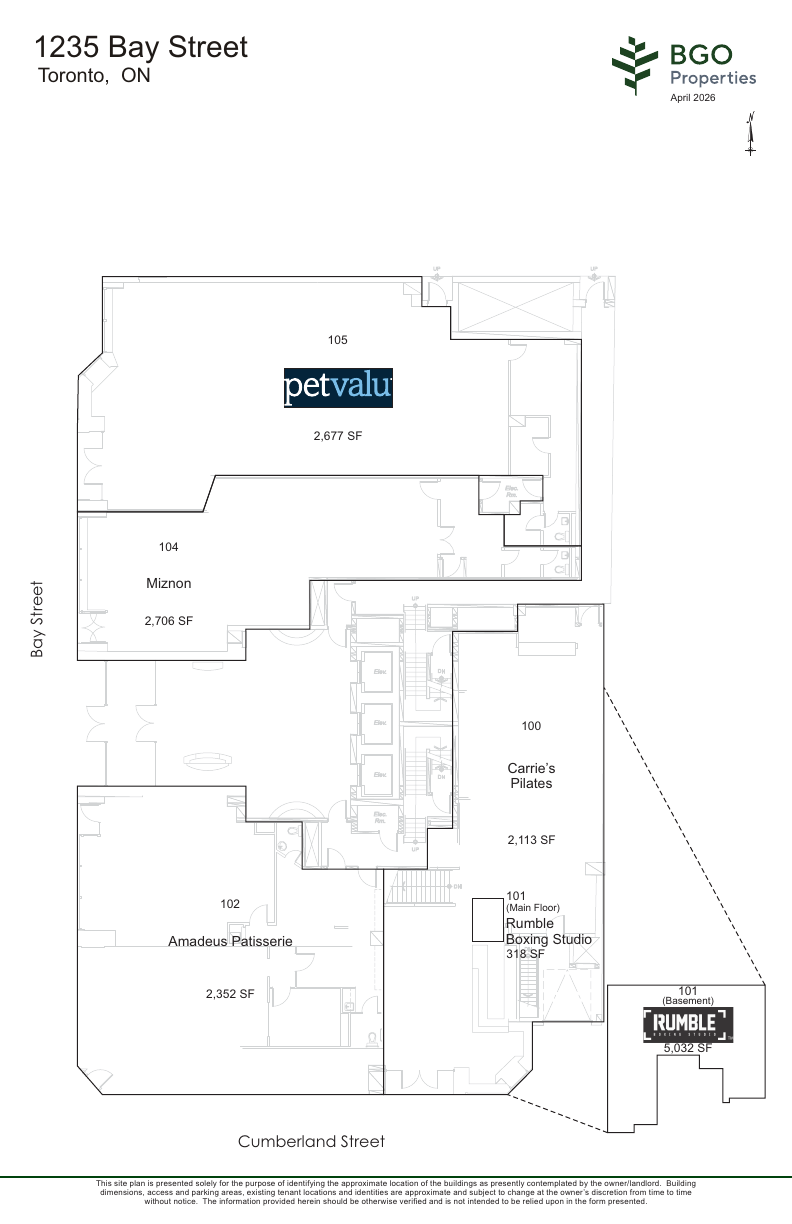 0605 - 1235 Bay Street, Toronto, ON floorplan