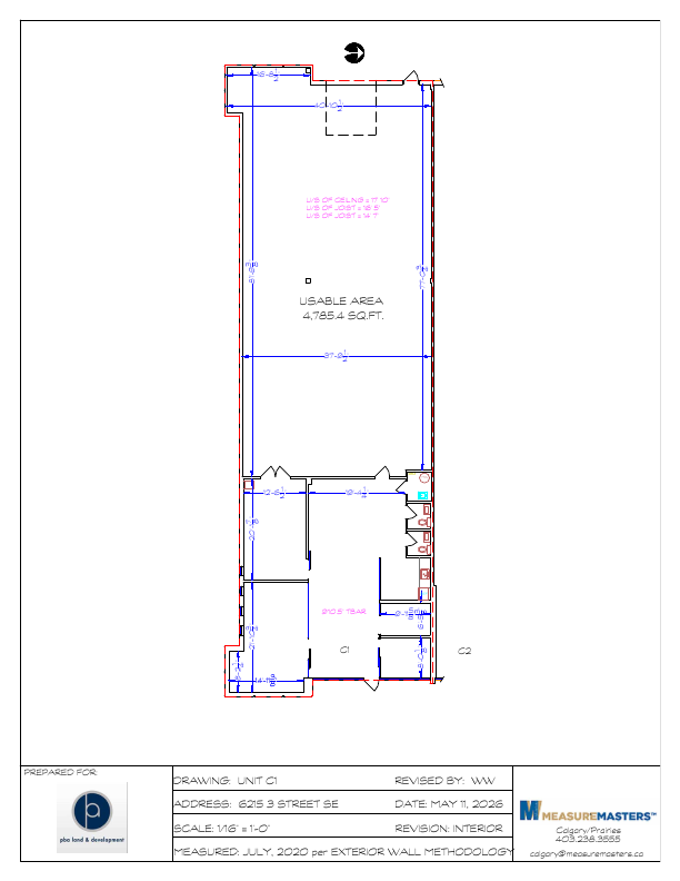 C1 - 6215 3 Street Southeast, Calgary, AB floorplan