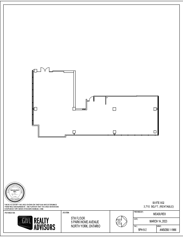 502 - 5 Park Home Avenue, Toronto, ON floorplan