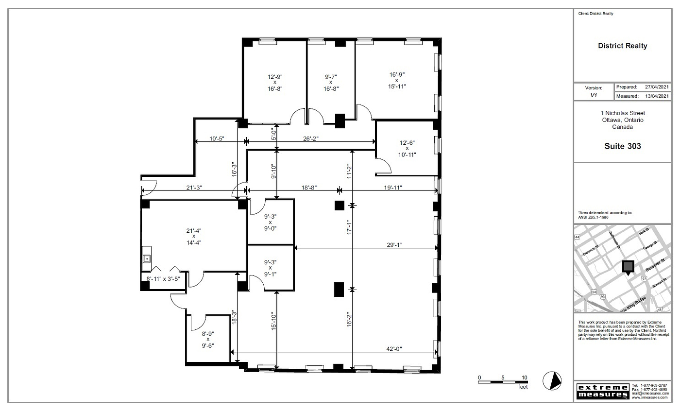 303 - 1 Nicholas Street, Ottawa, ON floorplan