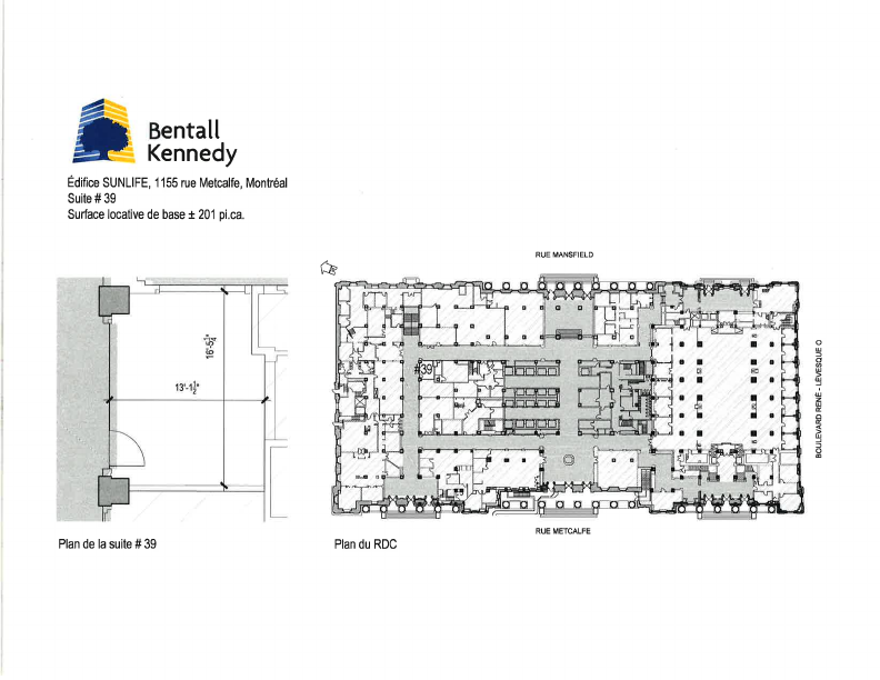 40 - 1155 Rue Metcalfe, Montréal, QC floorplan
