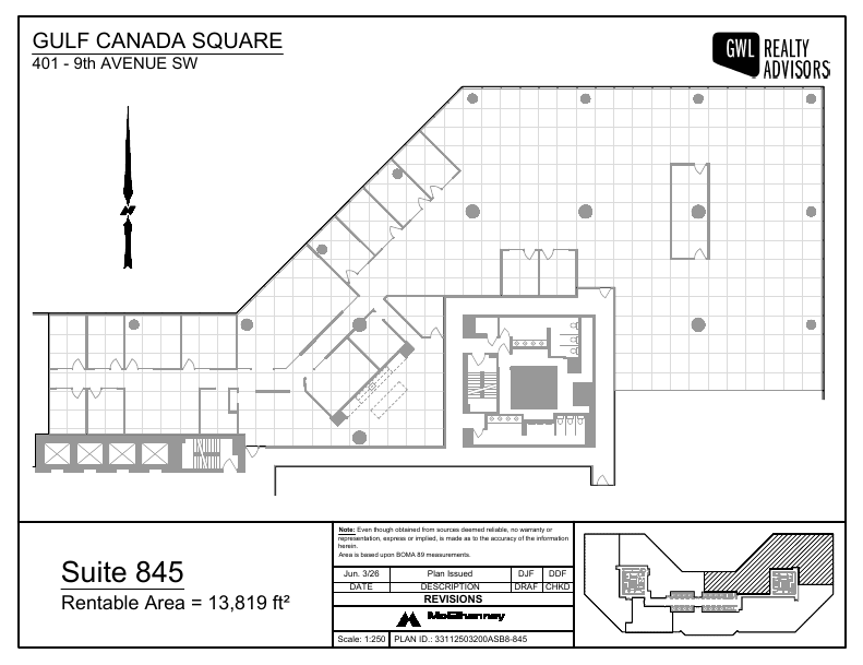 845 - Show Suite - 401 9 Avenue Southwest, Calgary, AB floorplan