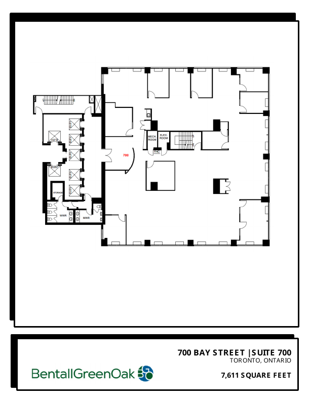 0700 - 700 Bay Street, Toronto, ON floorplan