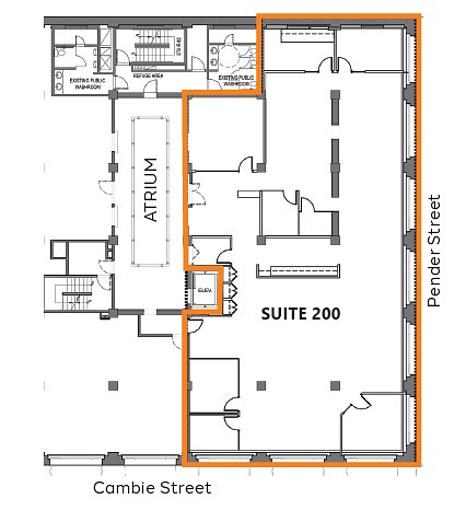 200 - 440 Cambie St, Vancouver, BC floorplan