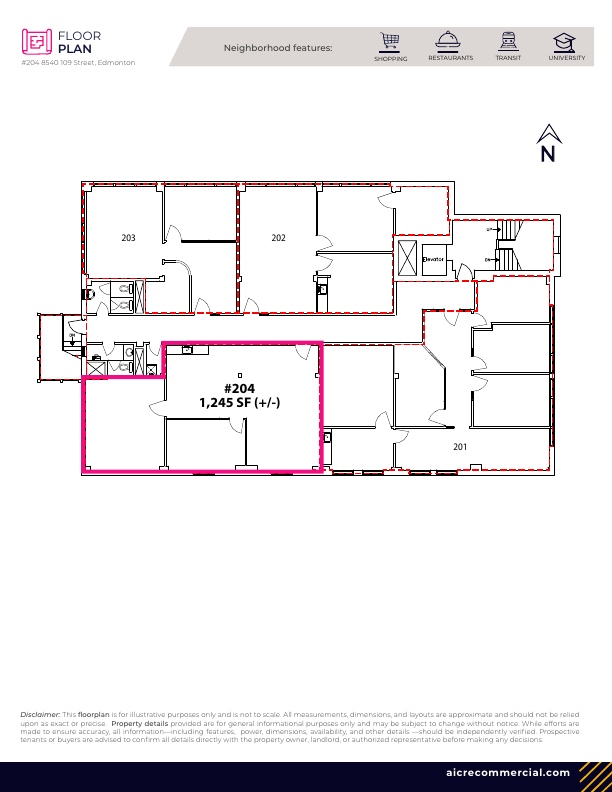 204 - 8540 109 Street Northwest, Edmonton, AB floorplan