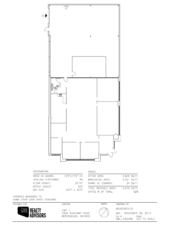 1-3300 - 3350 Ridgeway Drive, Mississauga, ON floorplan