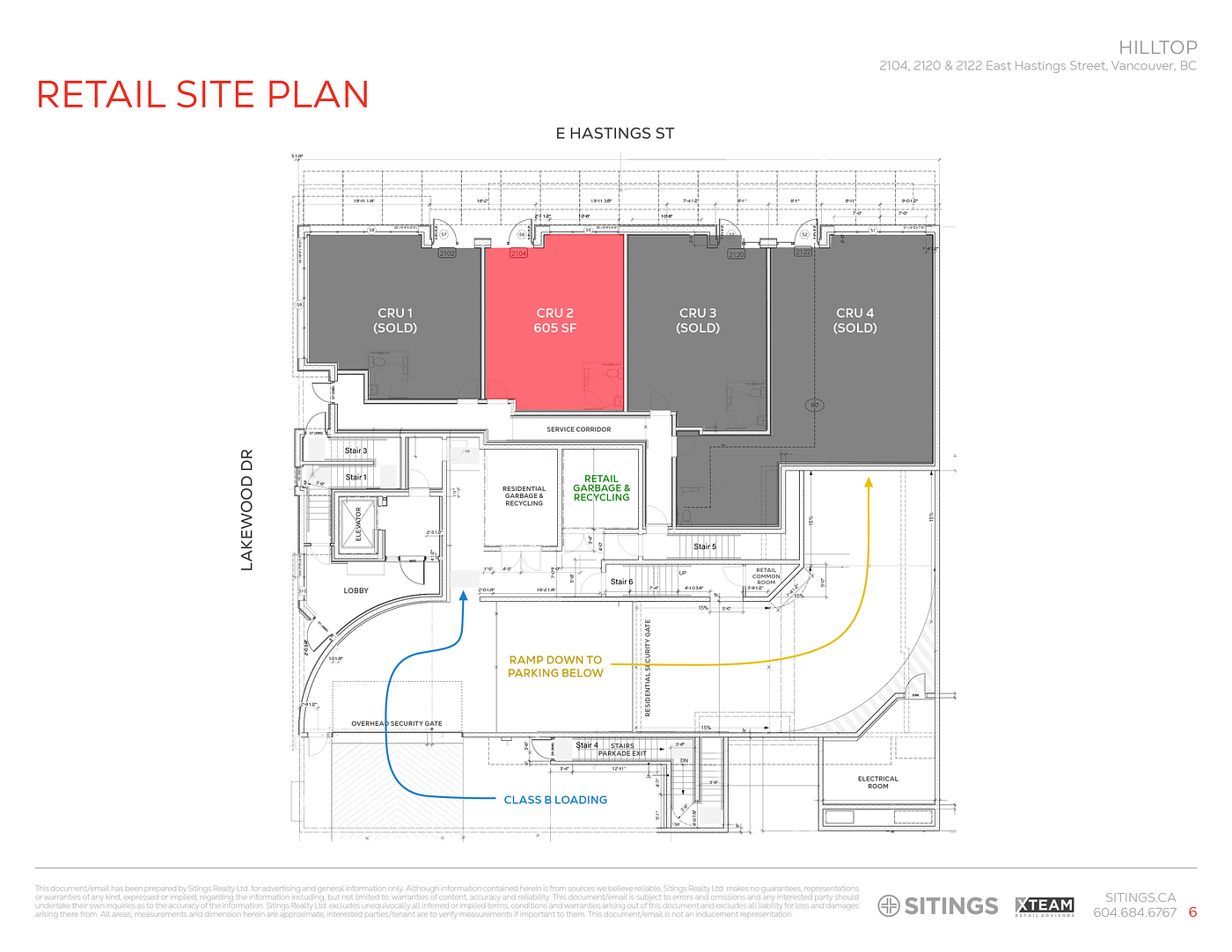 CRU 2 - 2122 East Hastings Street, Vancouver, BC floorplan