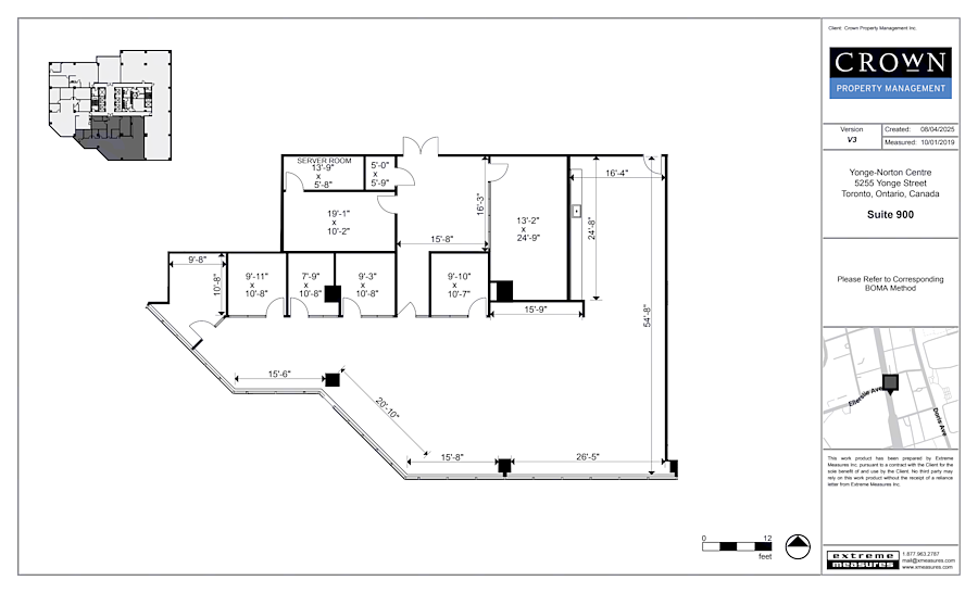 900 - 5255 Yonge Street, Toronto, ON floorplan