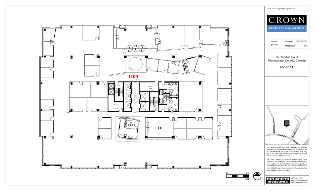 1100 - 55 Standish Court, Mississauga, ON floorplan