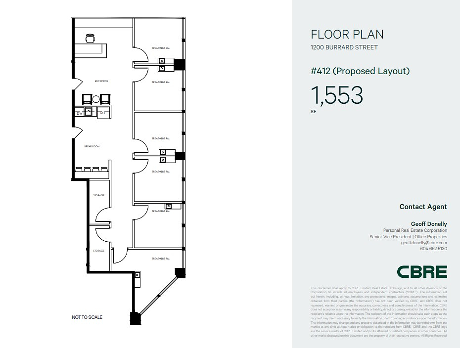 412 - 1200 Burrard Street, Vancouver, BC floorplan