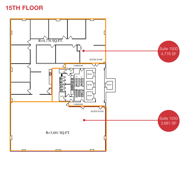 1550 - 633 6 Avenue Southwest, Calgary, AB floorplan