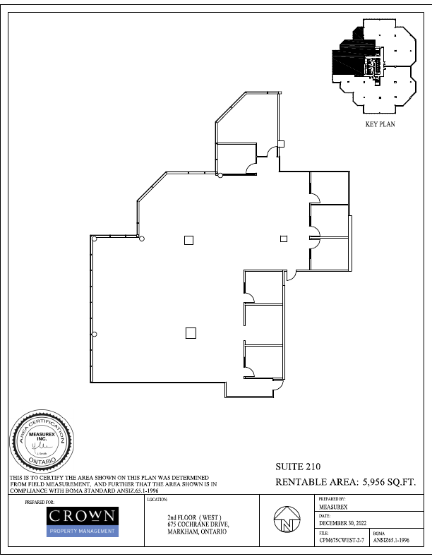 230 - 675 Cochrane Drive, Markham, ON floorplan