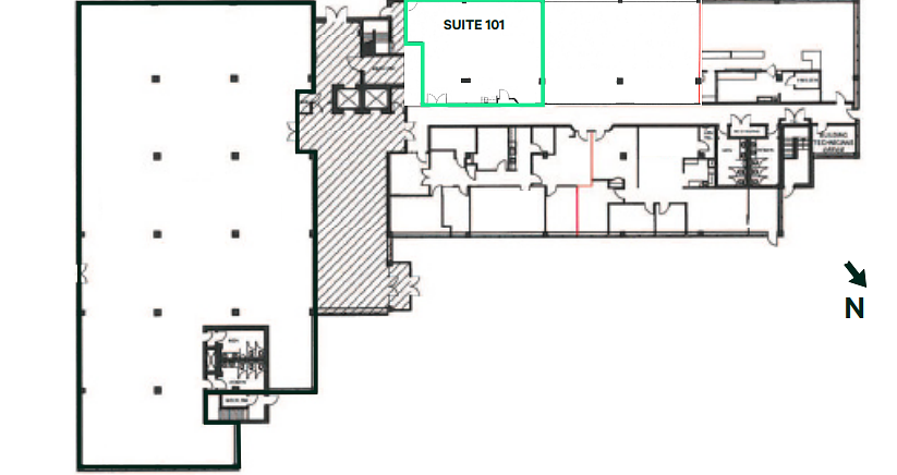 101 - 3115 12 St NE, Calgary, AB floorplan