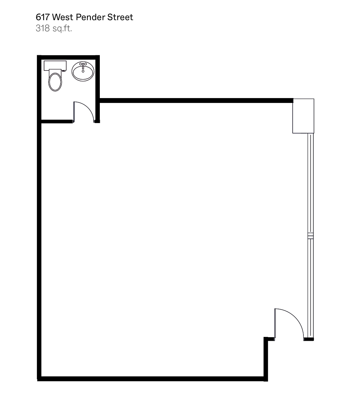 617 - 617 West Pender Street, Vancouver, BC floorplan