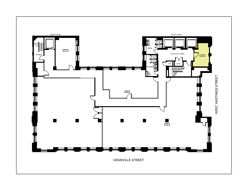 801 - 675 West Hastings Street, Vancouver, BC floorplan