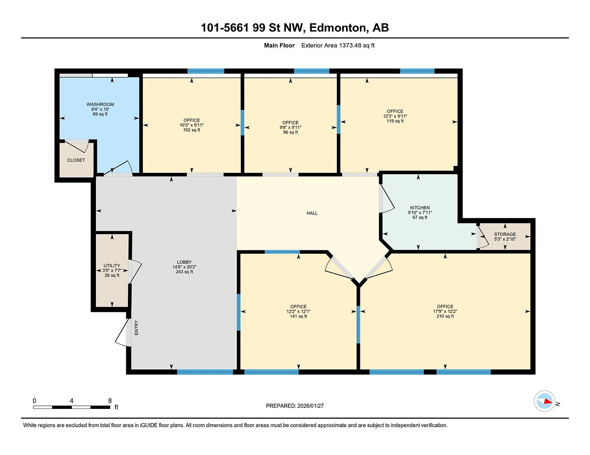 101 - 5661 99 Street Northwest, Edmonton, AB floorplan