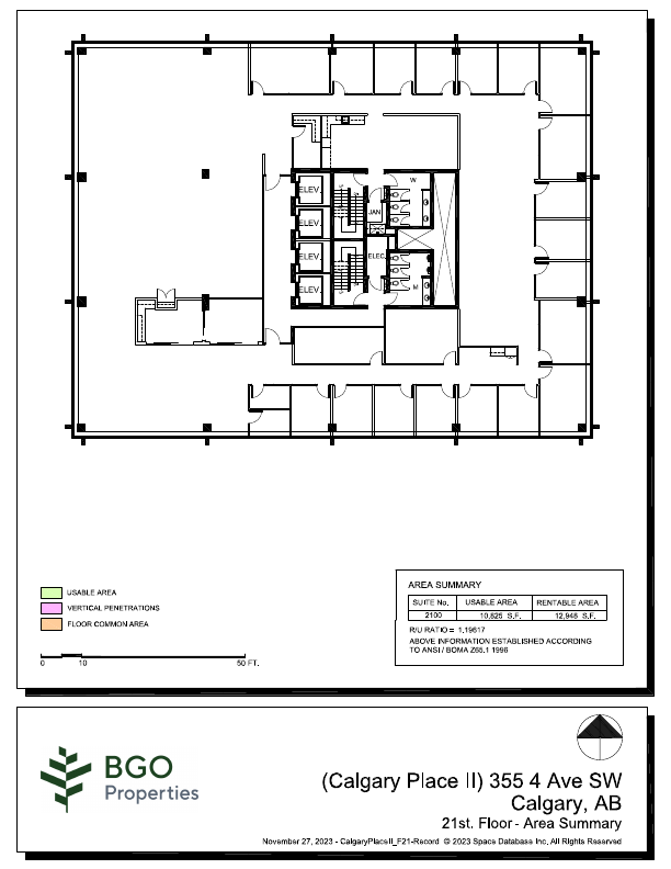 2100 - 400-355 4 Avenue Southwest, Calgary, AB floorplan