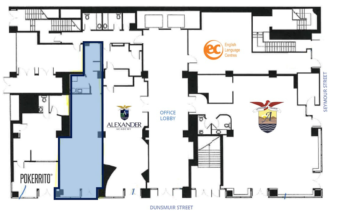 562 - 570 Dunsmuir Street, Vancouver, BC floorplan