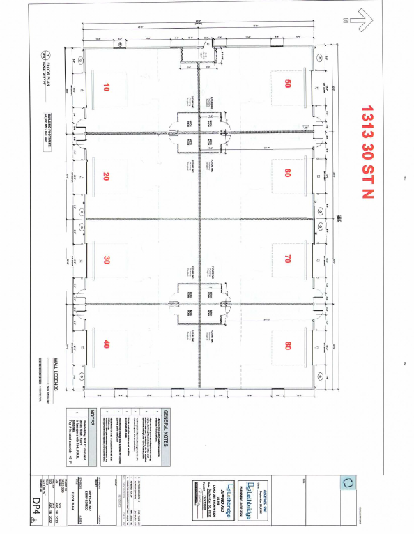 60 - 80 - 1313 30 Street North, Lethbridge, AB floorplan