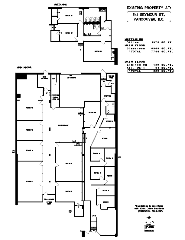 541 - 541 Seymour St, Vancouver, BC floorplan