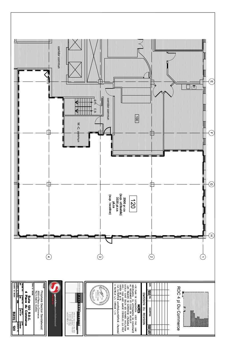 0110 - 4 Place du Commerce, Montréal, QC floorplan