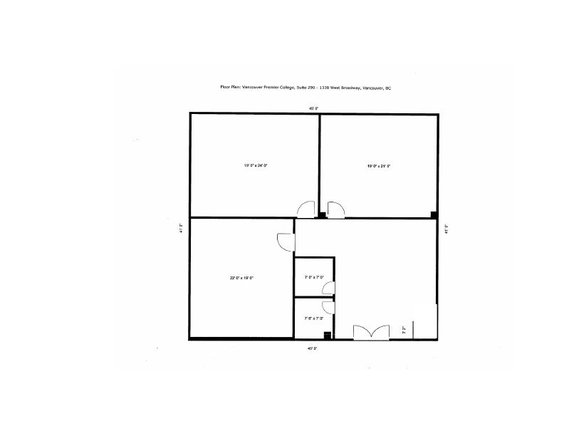 290 - 1338 West Broadway, Vancouver, BC floorplan