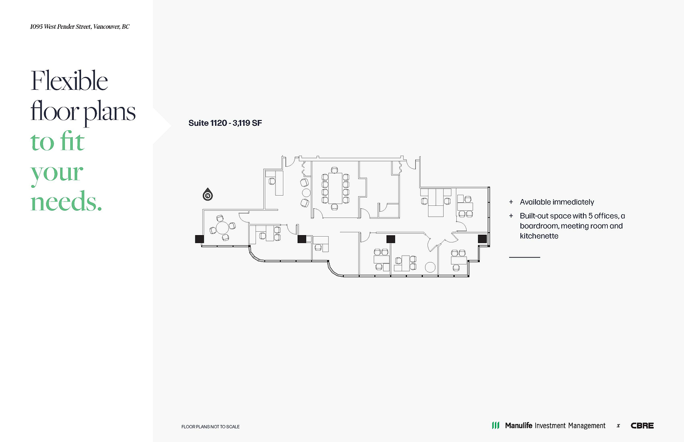 1120 - 1095 West Pender Street, Vancouver, BC floorplan