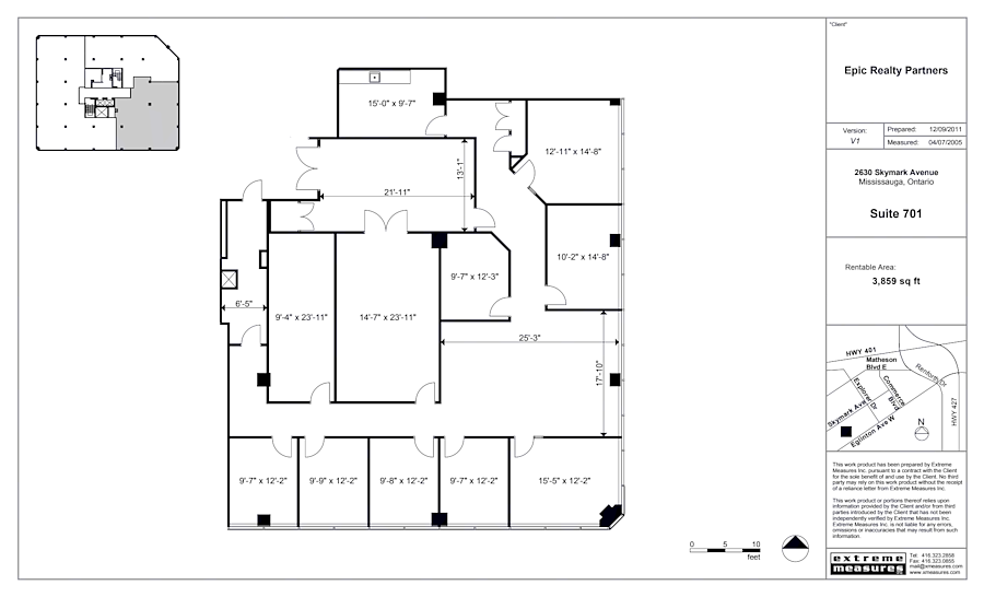 701 - 2630 Skymark Avenue, Mississauga, ON floorplan