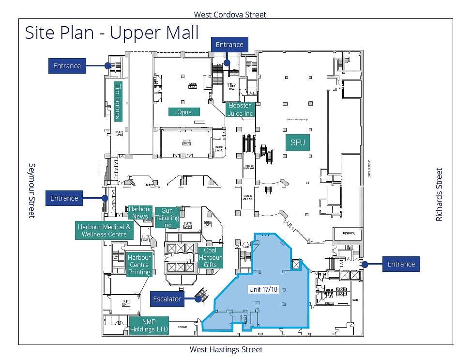 555 West Hastings Street, Vancouver, BC floorplan