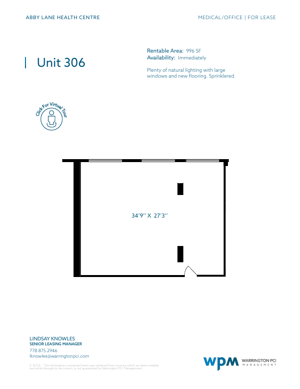 Suite 306 - 107-15331 16 Avenue, Surrey, BC floorplan