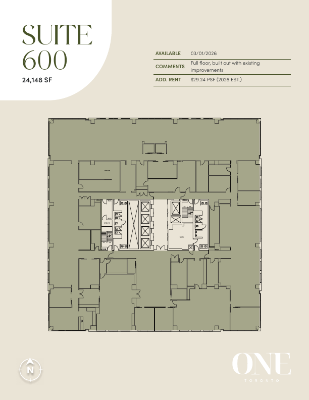 600 - 1 Toronto Street, Toronto, ON floorplan