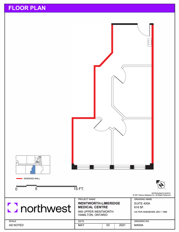 400A - 849 Upper Wentworth Street, Hamilton, ON floorplan