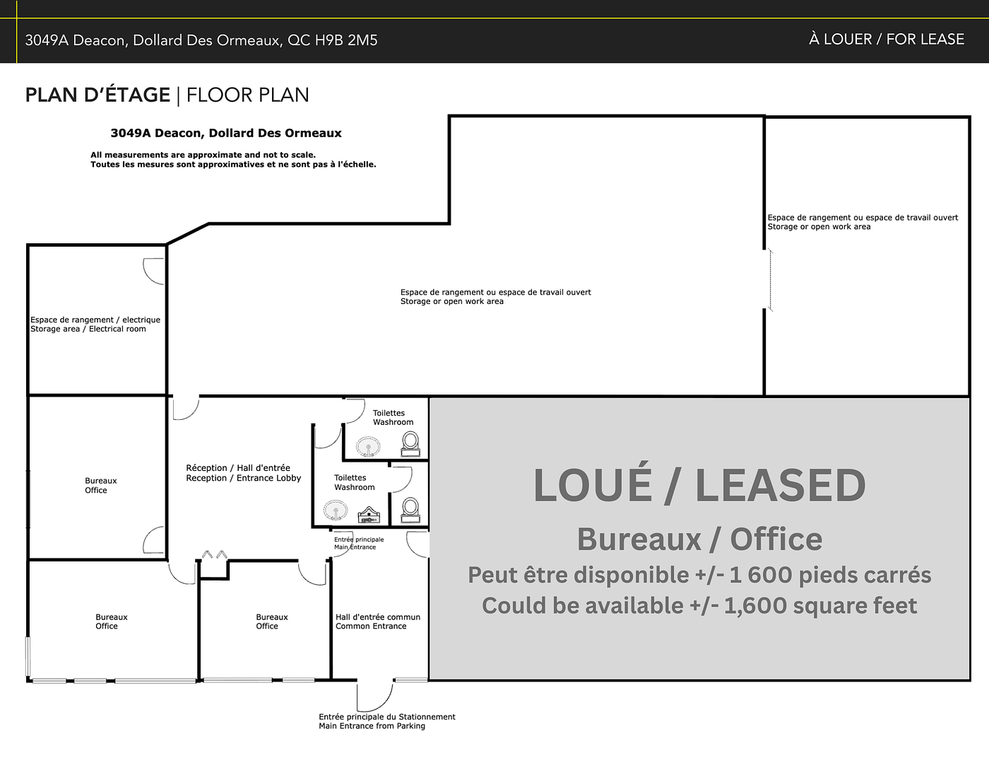 A - 3049-A Rue Deacon, Dollard-des-Ormeaux, QC floorplan