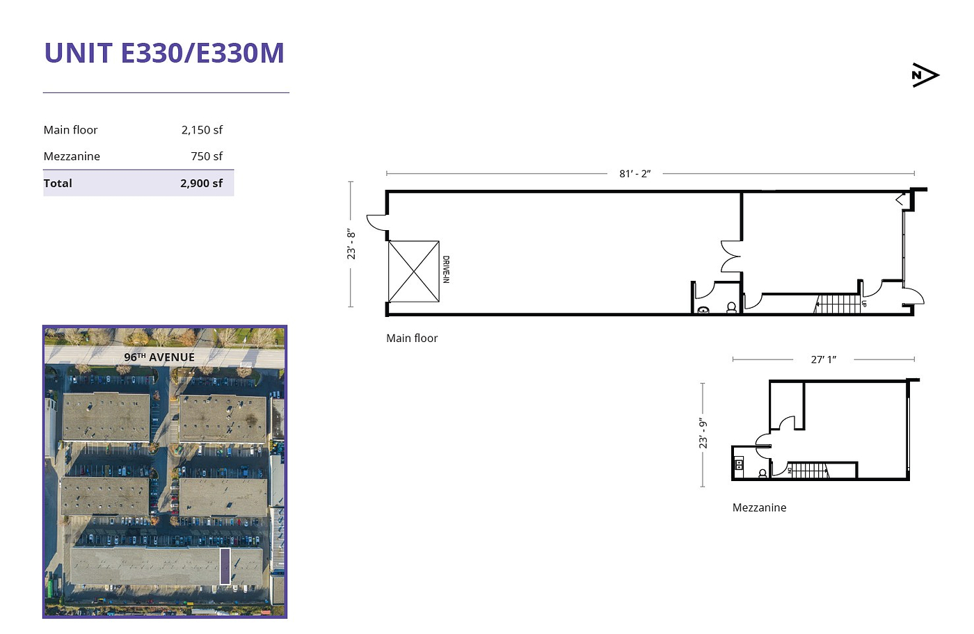 E330 - 19358 96 Avenue, Surrey, BC floorplan