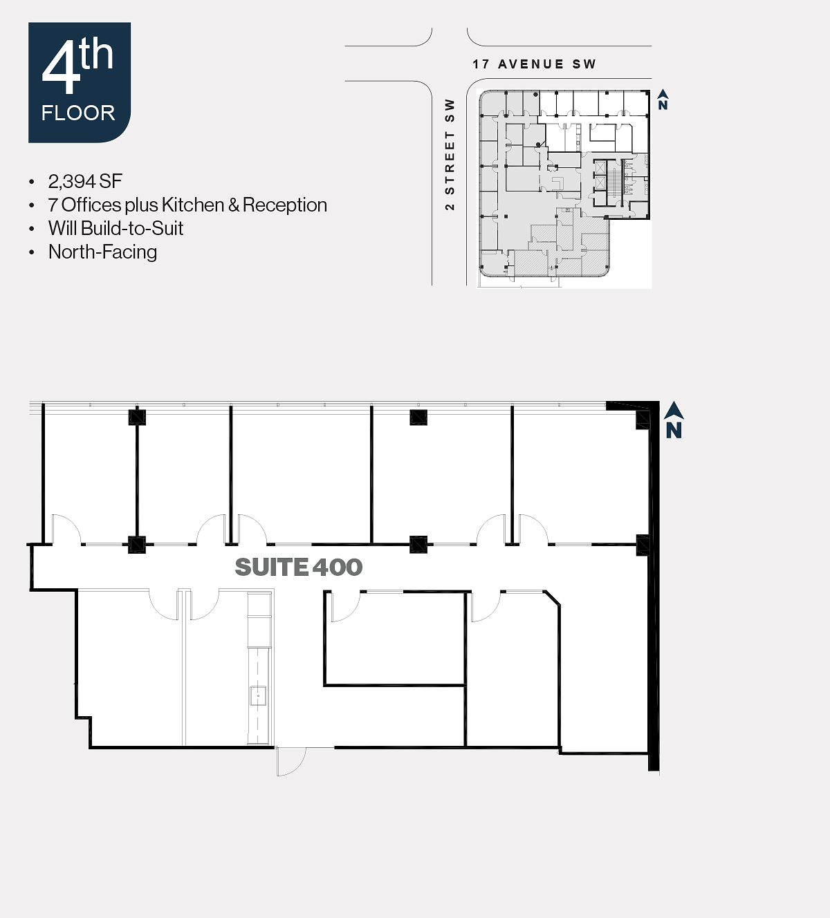 Suite 400 - 255 17 Avenue Southwest, Calgary, AB floorplan