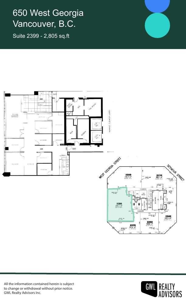 2399 - 650 West Georgia Street, Vancouver, BC floorplan