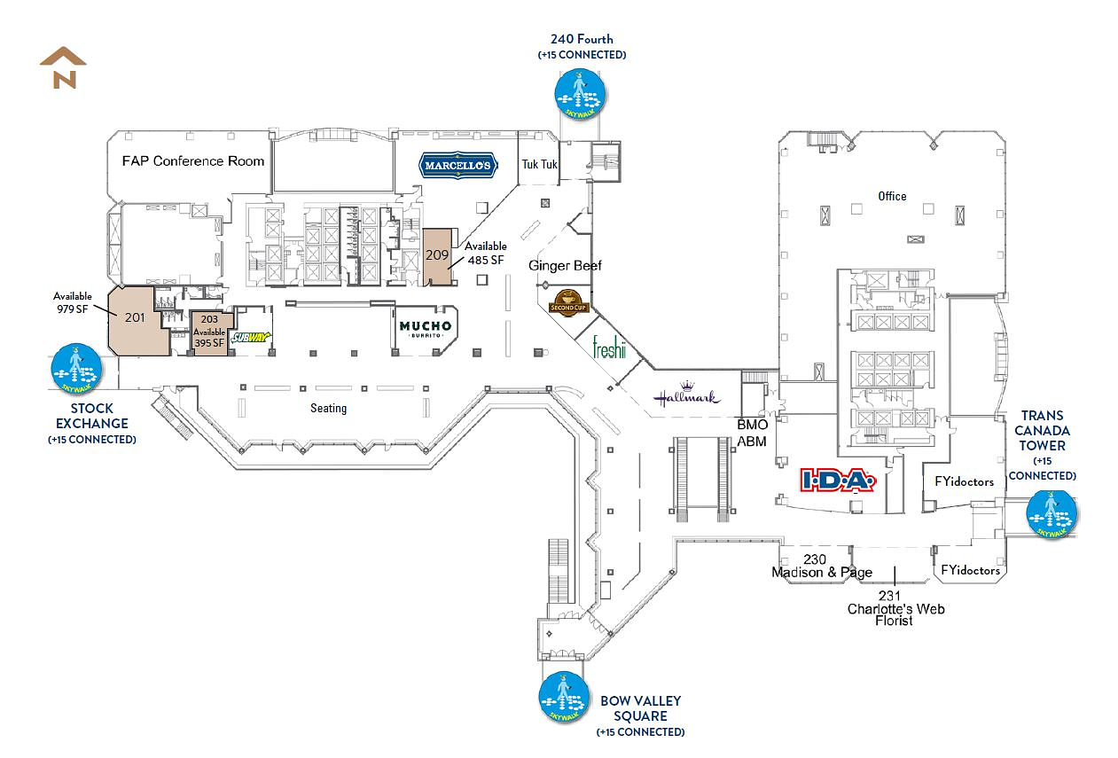 425 1 Street Southwest, Calgary, AB floorplan