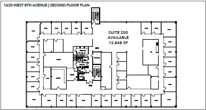 200 - 1620 W 8th Ave, Vancouver, BC floorplan
