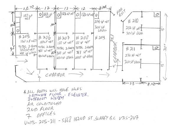 207 - 5668 192 St, Surrey, BC floorplan