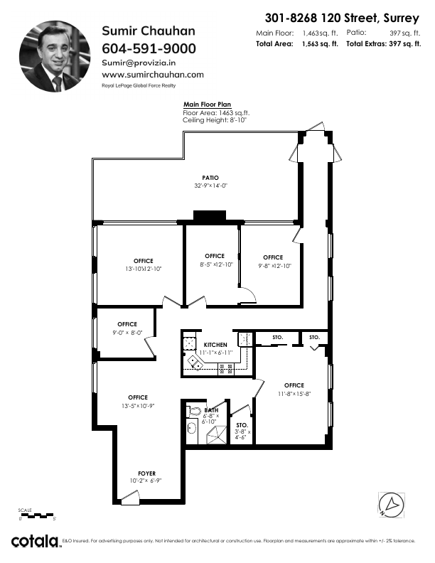 301 - 8268 120 Street, Surrey, BC floorplan
