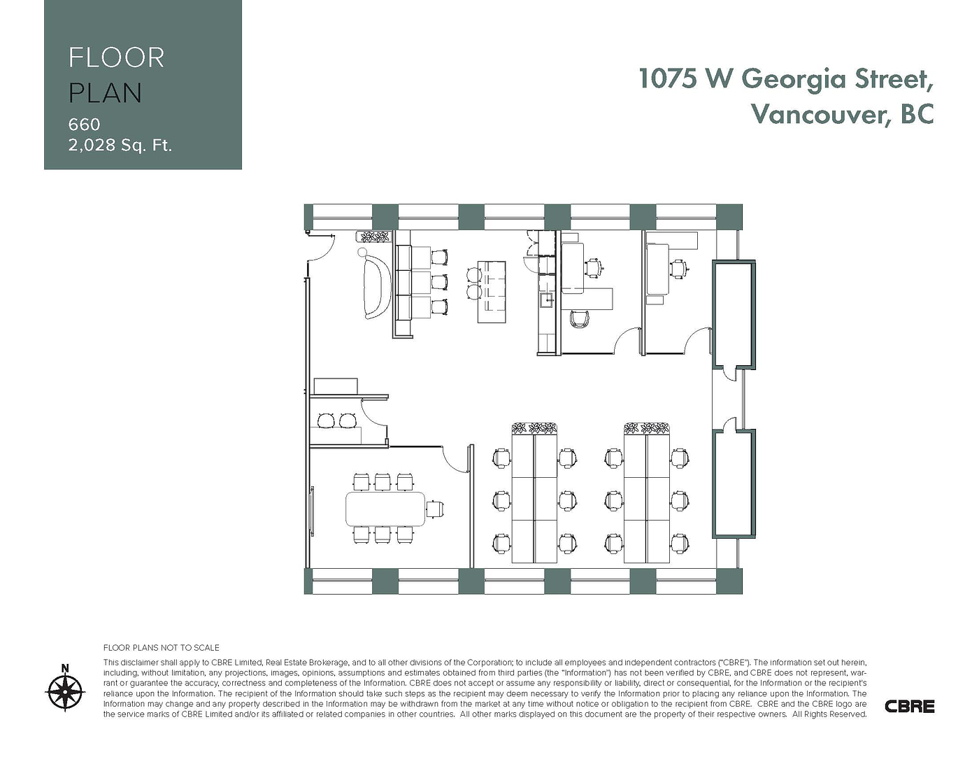 660 - 1075 W Georgia St, Vancouver, BC floorplan