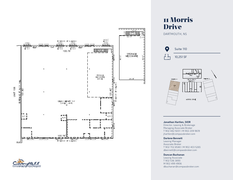 110 - 11 Morris Drive, Dartmouth, NS floorplan