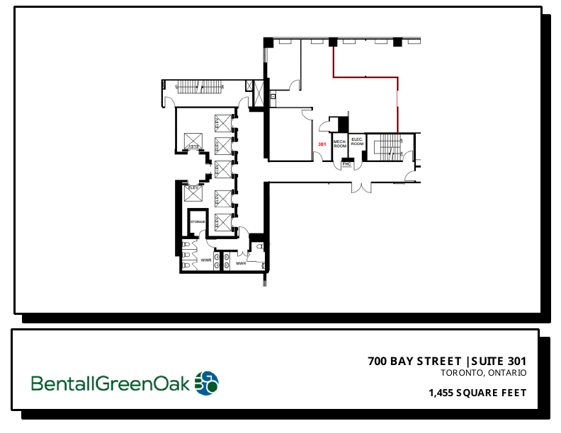 301 - 700 Bay Street, Toronto, ON floorplan