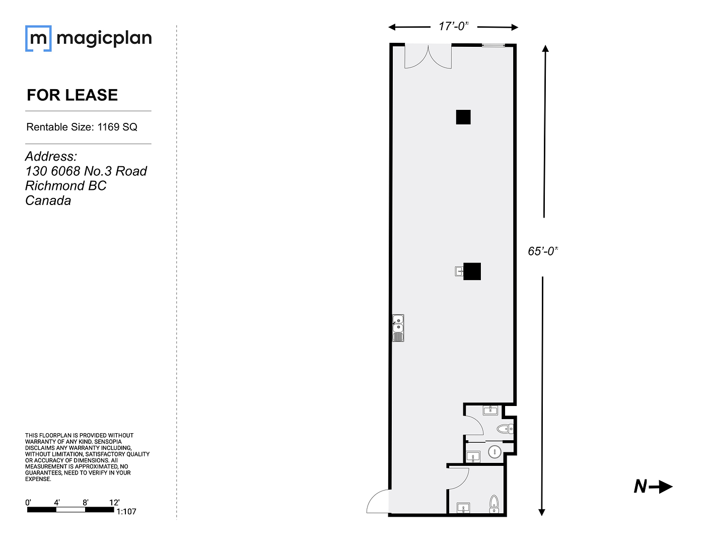 130 - 6068 Number 3 Road, Richmond, BC floorplan