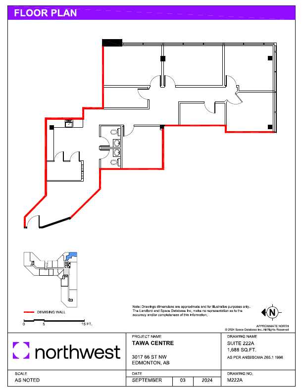 222A - 3017 66 St NW, Edmonton, AB floorplan