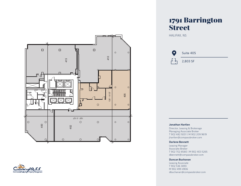 405 - 1791 Barrington Street, Halifax, NS floorplan